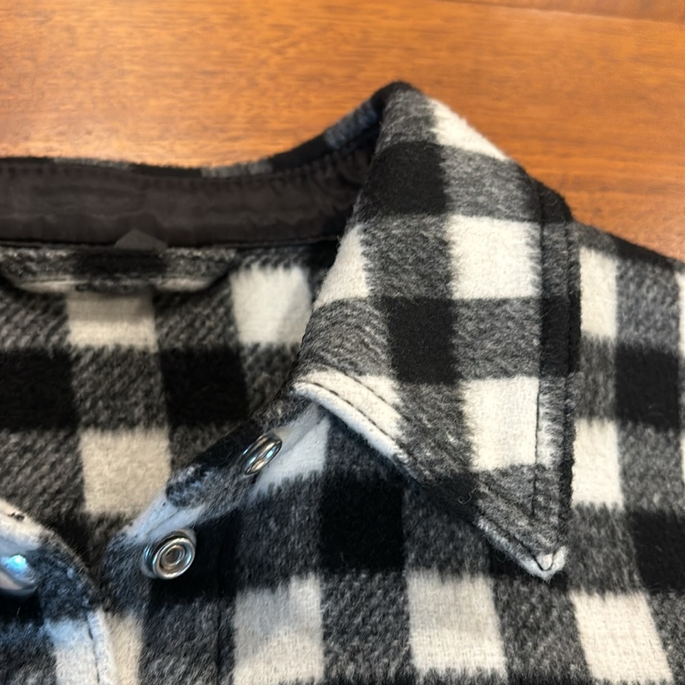 & Other Stories Monochrome Plaid Utility Jacket - Picture 5 of 6